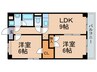 ヴィラ－ジュ 2LDKの間取り
