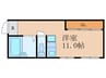 山科マンション 1Rの間取り