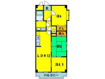 間取図 ベルデフラッツ　マツノ