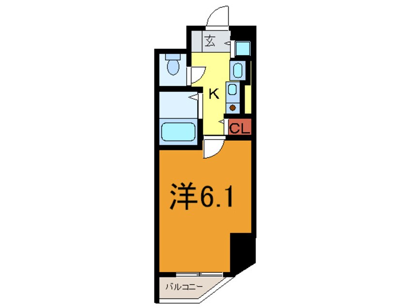 間取図 ロイヤルヒル神戸三宮Ⅱ(603)