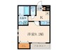 フジパレス立花駅南Ⅰ番館 1Kの間取り