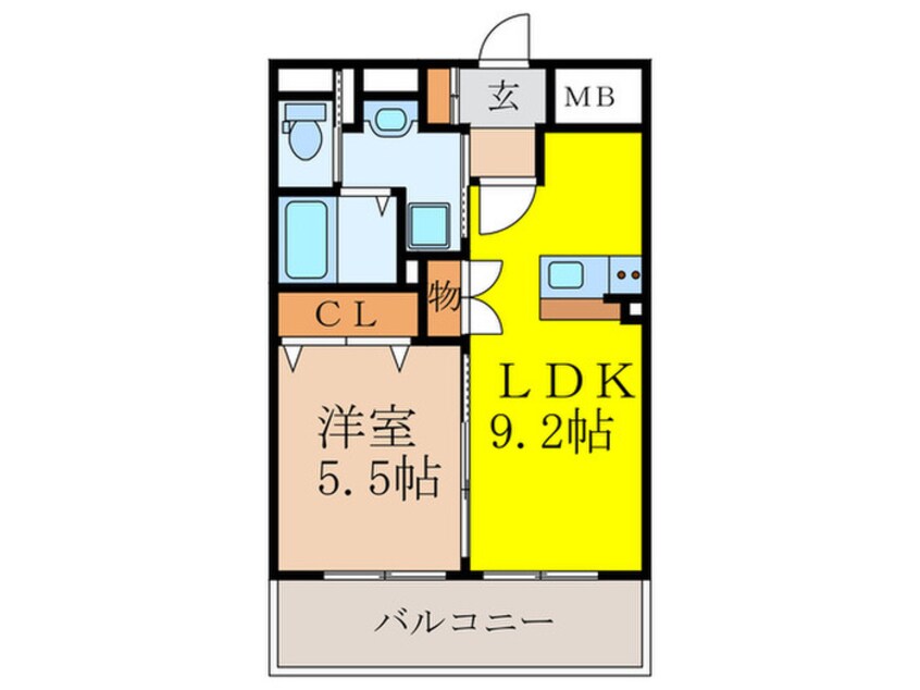 間取図 Ｌｕｘｅ新大阪Ⅱ