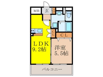 間取図 Ｌｕｘｅ新大阪Ⅱ