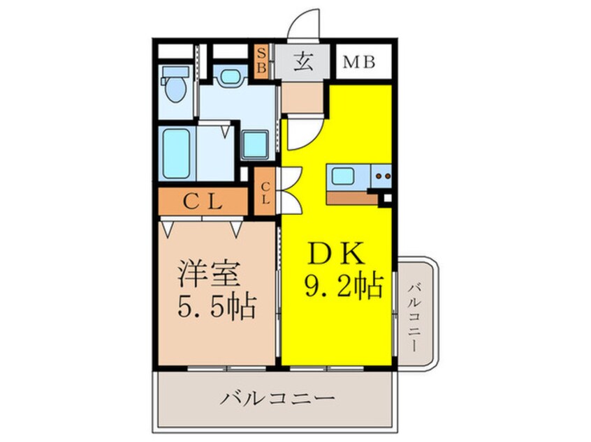 間取図 Ｌｕｘｅ新大阪Ⅱ