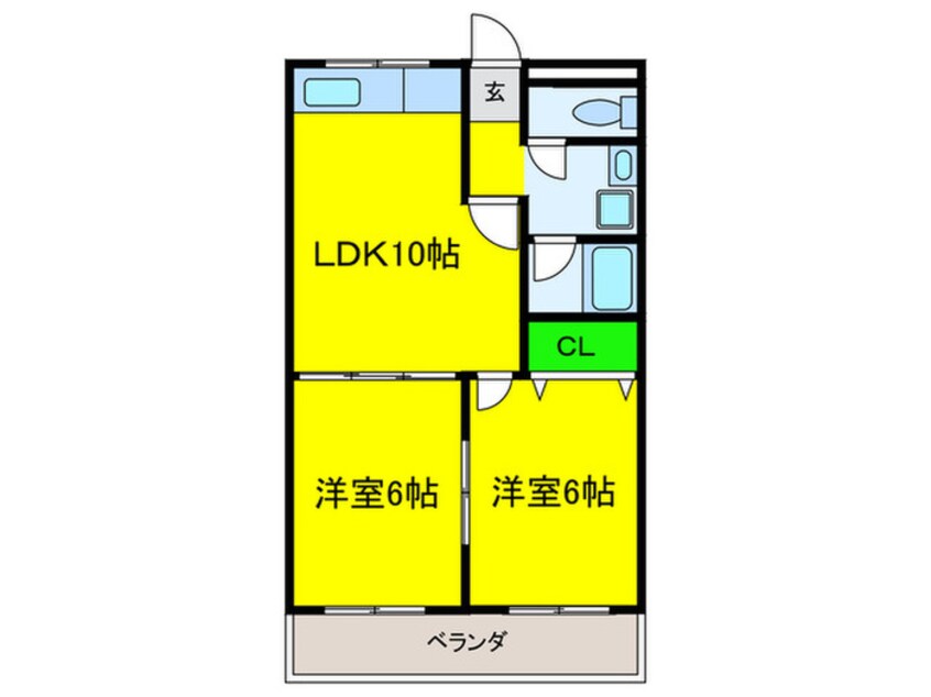 間取図 アーベインコート