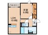 Ｄ-ｒｏｏｍ南塚口 1LDKの間取り