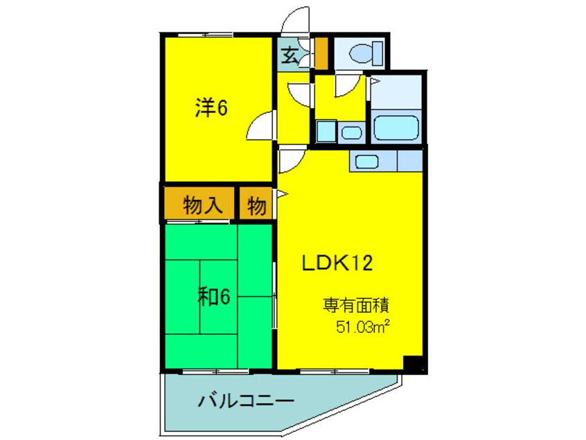 間取図 サン・ルミエール