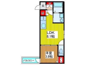 間取図 F　asecia　beid