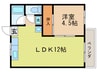 スイートム中村 1LDKの間取り