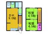 トキ住宅８ 2DKの間取り