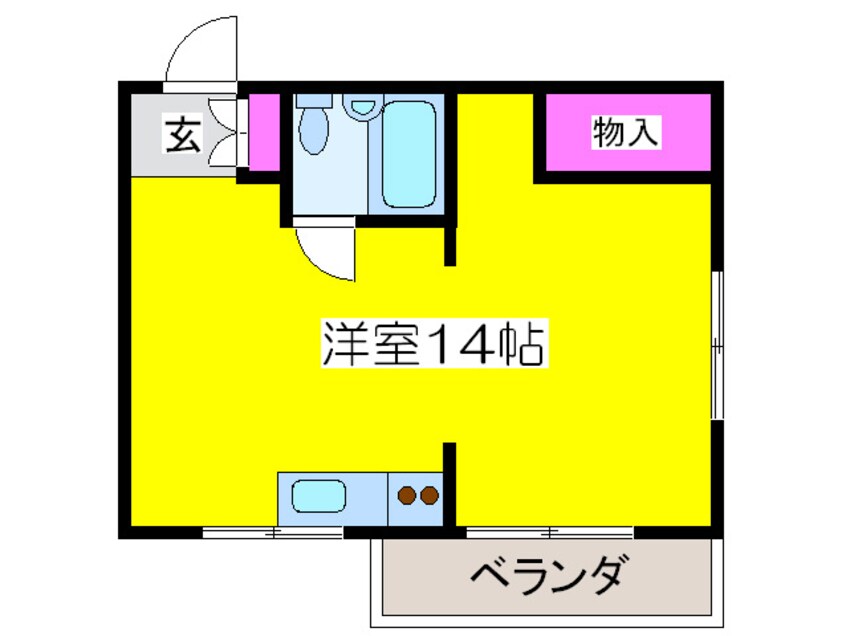 間取図 第二コ－ポリベラ