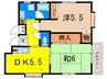 ソレイユＫ 2DKの間取り
