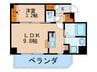 パークフラッツ野田阪神駅前 1LDKの間取り