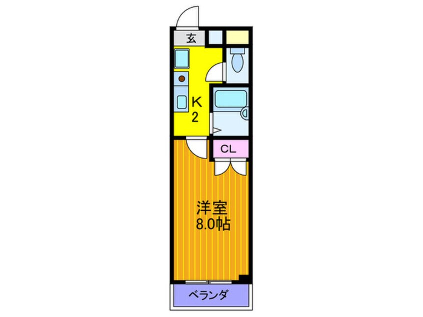 間取図 クリスタルハイツ