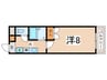 クリスタルハイツ 1Kの間取り