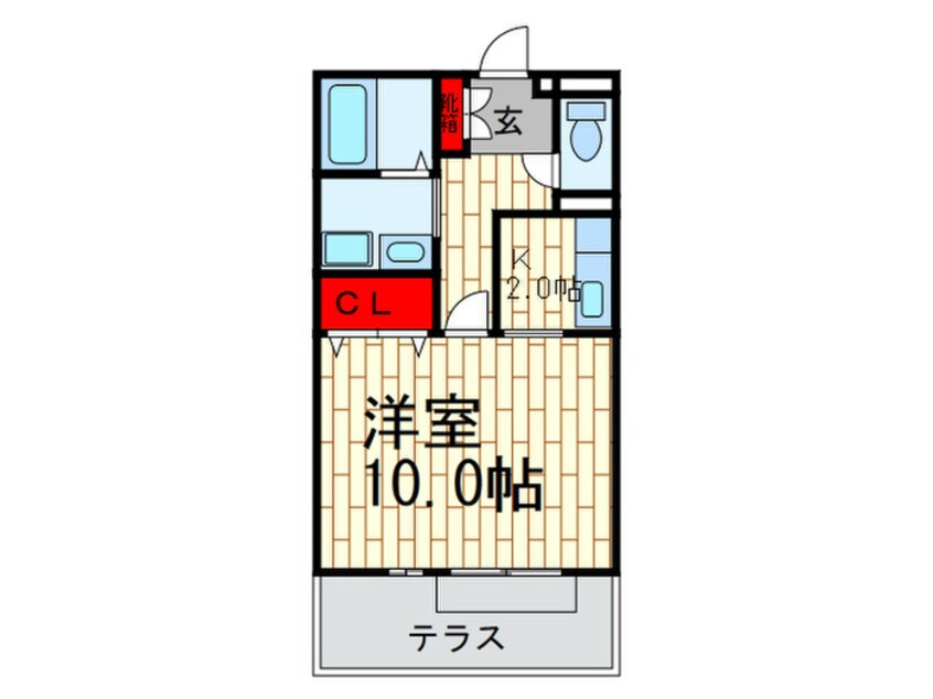 間取図 サンドミ－ル三箇２号棟