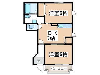 間取図 サンヒルズ千代田Ⅲ