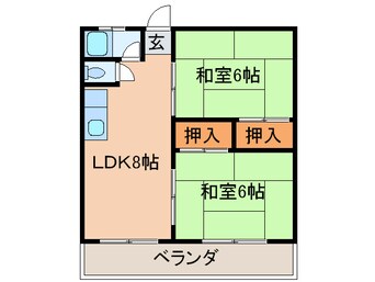 間取図 川上サニ－ハイツ