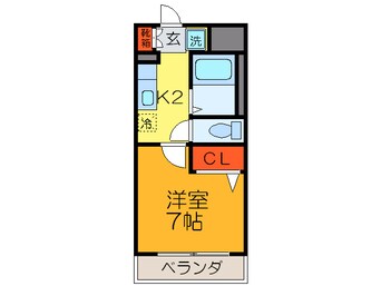 間取図 ジュネスチャイムパ－トⅡ