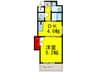一条通TKハイツ 1DKの間取り