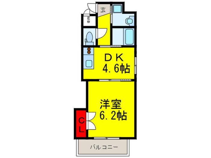 間取り図 一条通TKハイツ