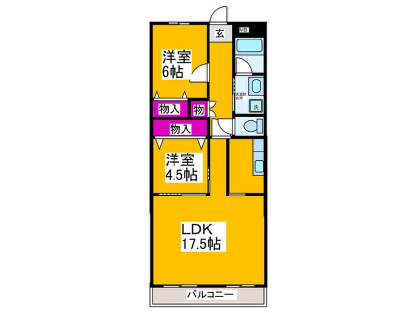 間取図 エスト深井