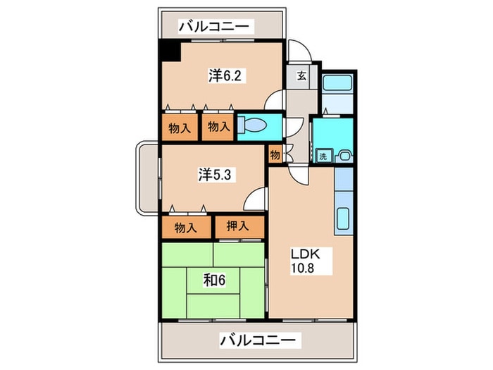 間取り図 エレガンス巽