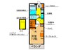 レオパレスロ－ズ 1Kの間取り