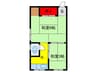 マンション富士 2Kの間取り