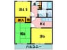 ファーストプレイス松原 3Kの間取り