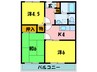 ファーストプレイス松原 3Kの間取り