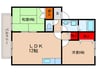 ノースバレイ 2LDKの間取り