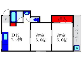 間取図 豊中ローズハイツ