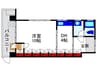 豊中ローズハイツ 1DKの間取り
