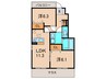 Pittoresuque桜ヶ丘 2LDKの間取り