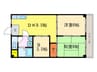 セジュールＧＡＩＡ 2DK+Sの間取り