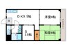 セジュールＧＡＩＡ 2DK+Sの間取り