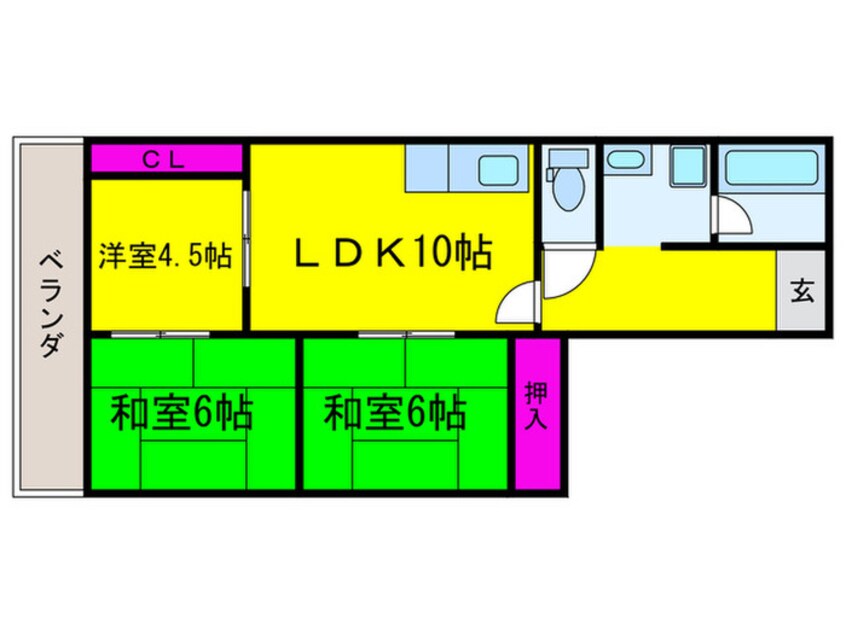 間取図 アプティ3番館