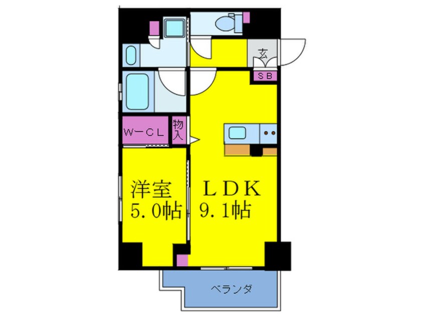 間取図 ジ・アドレス梅田