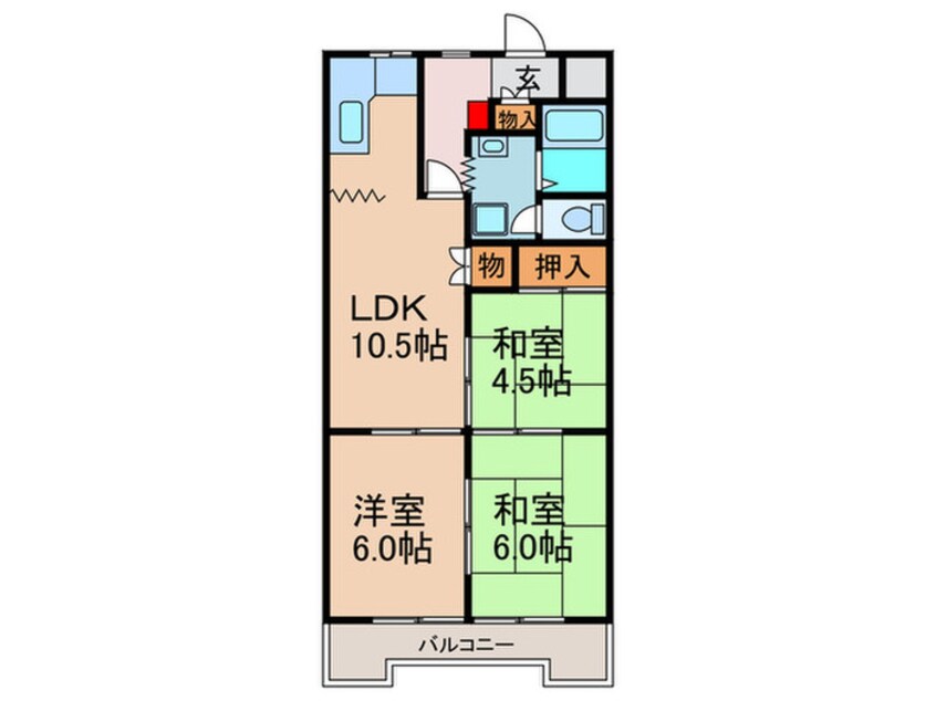 間取図 クラウンマンション