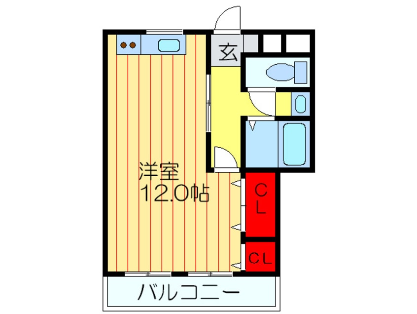 間取図 レオハイム田口