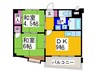 レジデンスタカラ 2DKの間取り