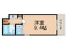 デトム・ワン四条大宮Ⅱ(412) 1Rの間取り