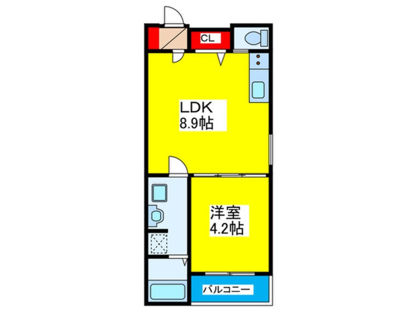 間取図 F　asecia ascella