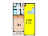 Harmony court 宮町 1LDKの間取り