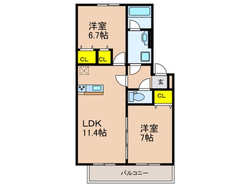 間取図 D-ROOM　YOU