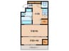 MJC京都梅小路(402) 2Kの間取り