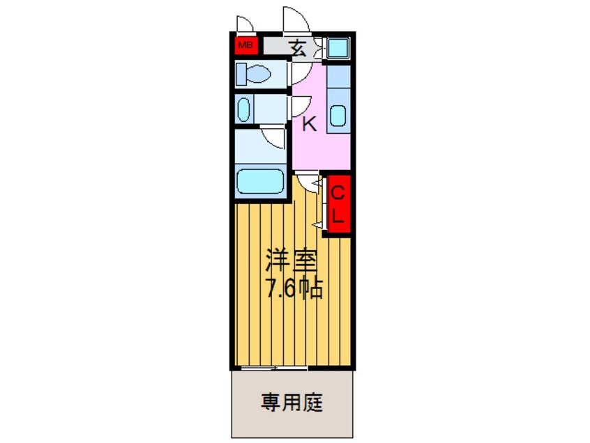 間取図 シャルム長尾