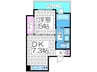 CITY　SPIRE日本橋高津 1DKの間取り