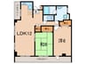 アシヤウィズ 2LDKの間取り
